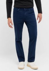 Męskie Spodnie jeansowe Mustang Style Tramper Straight Navy Blazer 1016828 5324. Niebieskie spodnie materiałowe męskie Mustang, bez wzorów, z jeansu. Za 219.99 zł.