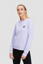KARL LAGERFELD Lawendowa damska bluza Ikonik 2.0. Fioletowe bluzy bez kaptura damskie Karl Lagerfeld, s, z bawełny. W wyprzedaży za 639.99 zł.