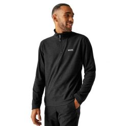 Bluza Polarowa Męska Melanżowy Suwak Do Połowy Thompson. Niebieskie bluzy z kapturem męskie Regatta, l, z elastanu. Za 94.99 zł.