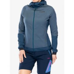 Kurtka ocieplana damska Inov-8 Performance Hybrid Jacket. Niebieskie kurtki damskie Inov-8, bez wzorów, bez kaptura. Za 534.99 zł.
