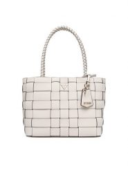 Guess Torebka Maylee HWWG96 61220 Biały. Białe torebki klasyczne damskie Guess, z aplikacjami, ze skóry, bez dodatków. Za 499.99 zł.