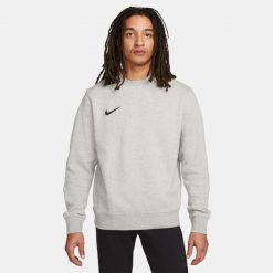 Bluza sportowa męska Nike Crew Fleece Park 20. Czarne bluzy bez kaptura męskie Nike, bez wzorów, sportowe, bez kołnierzyka, bez ramiączek. Za 219.99 zł.