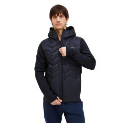 Kurtka Peak Performance męska Elevate Liner Hybrid Hood Jacket czarna - XL. Czarne kurtki męskie Peak Performance, m, bez wzorów, z puchu, bez kaptura. W wyprzedaży za 909.00 zł.