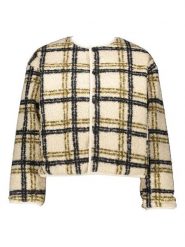 Scotch & Soda Dwustronna kurtka w kolorze zielono-czarno-kremowym rozmiar: L. Brązowe kurtki damskie Scotch & Soda, l, bez wzorów, bez kaptura. Za 202.03 zł.