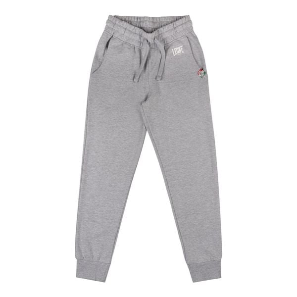 Spodnie dresowe z bawełna z sznurek regulacyjny na co dzień. Szare spodnie dresowe damskie LEONE 1947 APPAREL, z bawełny, na fitness i siłownię. W wyprzedaży za 67.30 zł.