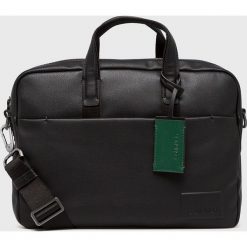 Calvin Klein - Torba. Czarne torby na laptopa damskie CALVIN KLEIN, bez wzorów, z materiału. W wyprzedaży za 399.90 zł.