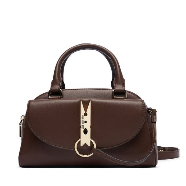Torebka LOVE MOSCHINO. Brązowe torebki klasyczne damskie Love Moschino, bez wzorów, bez dodatków. Za 919.99 zł.