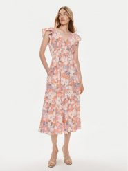 Gap Sukienka letnia 862390-01 Pomarańczowy Regular Fit. Brązowe sukienki damskie GAP, na lato, xxs, bez wzorów, z bawełny, bez kołnierzyka, bez ramiączek. Za 239.99 zł.