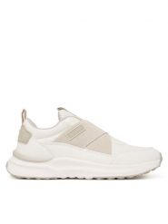 Calvin Klein Sneakersy Low Cut Velcro V3X9-83312-1697 Biały. Białe buty sportowe dziewczęce CALVIN KLEIN, bez wzorów, z materiału, bez zapięcia. Za 429.99 zł.