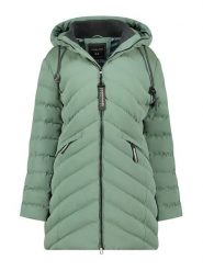 Canadian Peak Płaszcz zimowy "Clarisseak" w kolorze zielonym rozmiar: L. Zielone płaszcze damskie Canadian Peak, na zimę, l, bez wzorów, z puchu. Za 217.99 zł.