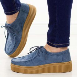 Granatowe skórzane półbuty damskie Filippo Dp7500/26. Niebieskie półbuty damskie Filippo, bez wzorów, z jeansu, biznesowe, z okrągłym noskiem, bez obcasa, na płaskiej podeszwie. Za 239.00 zł.