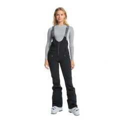 Spodnie snowboardowe damskie ROXY Summit Bib. Czarne spodnie materiałowe damskie Roxy, bez wzorów, sportowe. W wyprzedaży za 851.60 zł.