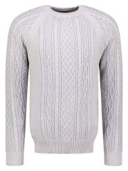 Geographical Norway Sweter "Fresh" w kolorze jasnoszarym rozmiar: XL. Szare swetry męskie Geographical Norway, xl, bez wzorów, z bawełny, bez kołnierzyka. Za 112.83 zł.