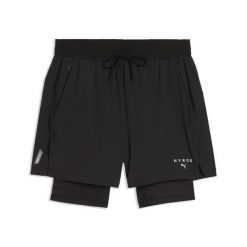 Męskie szorty 2 w 1 PUMA × HYROX DRYELITE PUMA. Czarne szorty męskie Puma, bez wzorów, z materiału, klasyczne. Za 279.00 zł.