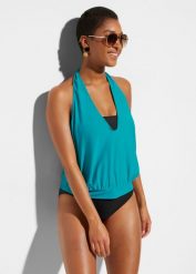 Tankini (3 części). Zielone bikini damskie bonprix, bez wzorów. Za 179.99 zł.