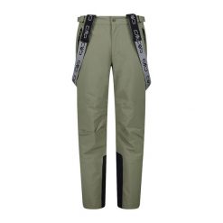 Spodnie narciarskie męskie CMP 3W17397N. Brązowe spodnie materiałowe męskie CMP, bez wzorów, sportowe. Za 379.99 zł.