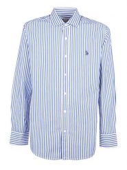 U.S. Polo Assn. Koszula - Regular fit - w kolorze niebieskim rozmiar: XL. Niebieskie koszule męskie U.S. Polo Assn., s, bez wzorów, bez kołnierzyka, bez ramiączek. Za 136.13 zł.