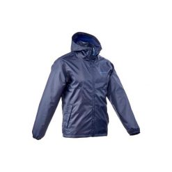 Kurtka turystyczna NH100 Raincut WTP suwak męska. Niebieskie kurtki męskie QUECHUA, m, bez wzorów, z materiału, bez kaptura. Za 59.99 zł.