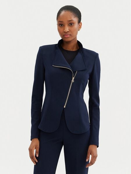 Rinascimento Marynarka CFC0122737003 Granatowy Regular Fit. Niebieskie marynarki i żakiety damskie RINASCIMENTO, l, bez wzorów, z syntetyku. Za 269.99 zł.