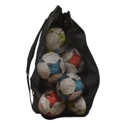 Torba na 12 do 15 piłek Sporti. Czarne torby męskie na ramię SPORTIFRANCE, bez wzorów, z nylonu, bez dodatków. Za 121.50 zł.