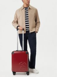 Beverly Hills Polo Club Walizka kabinowa CEO-BHPC-S-010-09-RED Czerwony. Czerwone walizki Beverly Hills Polo Club, bez wzorów, z tworzywa sztucznego. Za 299.99 zł.