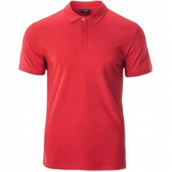 Koszulka Polo Męska Romso. Niebieskie koszulki polo męskie Hi-tec, l, bez wzorów, z bawełny, bez ramiączek. Za 102.99 zł.
