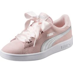 Buty dziewczęce Smash v2 Ribbon JR różowe r. 37.5 (366003 02). Czerwone buty sportowe dziewczęce Puma, bez wzorów, bez zapięcia. Za 236.99 zł.