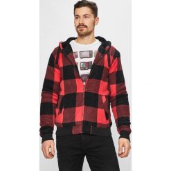 Brave Soul - Kurtka. Czerwone kurtki męskie Brave Soul, l, bez wzorów, z materiału, z kapturem. W wyprzedaży za 69.90 zł.