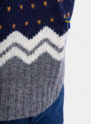 Sweter męski Fjallraven Ovik Knit Sweater. Czarne swetry męskie Fjällräven, na zimę, m, bez wzorów, z dzianiny, bez kołnierzyka. Za 801.89 zł.