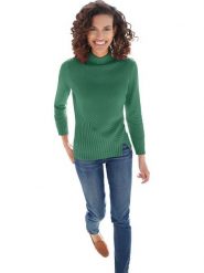 WITT WEIDEN Sweter w kolorze zielonym rozmiar: 38. Zielone golfy damskie WITT WEIDEN, bez wzorów, prążkowane, bez ramiączek. Za 48.28 zł.