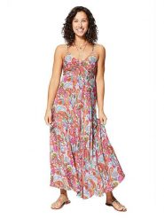 Ipanima Sukienka ze wzorem rozmiar: 38/40. Sukienki damskie Ipanima, na co dzień, bez wzorów, bez kołnierzyka, bez ramiączek, maxi, proste. Za 78.99 zł.
