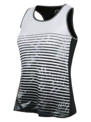 Protective Top funkcyjny "Roses for me" w kolorze czarno-białym rozmiar: 44. Białe topy damskie Protective, s, bez wzorów, z materiału, bez kołnierzyka. Za 61.45 zł.