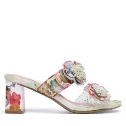 Klapki Laura Vita. Czerwone klapki damskie Laura Vita, bez wzorów, bez obcasa. Za 399.99 zł.