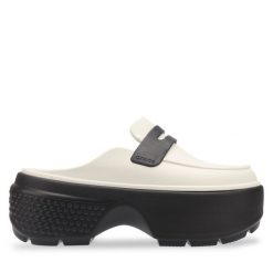 Klapki Crocs. Szare klapki damskie Crocs, bez wzorów, bez obcasa. Za 239.99 zł.
