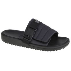 Levis Klapki Levi's Tahoma 234236-1701-559 czarne. Czarne klapki damskie bez wzorów, z gumy, bez obcasa. Za 353.55 zł.