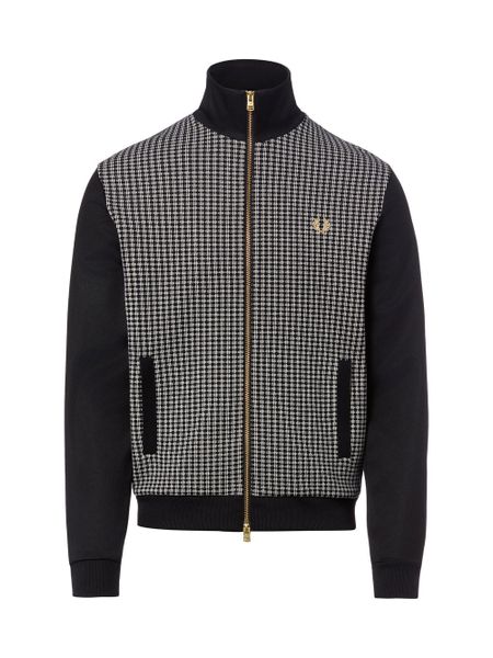 Fred Perry Bluza Mężczyźni Sztuczne włókno czarny, S. Czarne bluzy bez kaptura męskie Fred Perry, m, z dzianiny. Za 749.95 zł.