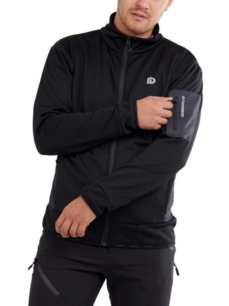 Bluza polarowa męska Fundango Rauris Midlayer. Czarne bluzy bez kaptura męskie Fundango, na jesień, m, z materiału. Za 519.90 zł.
