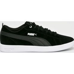 Puma - Buty Smash Wns V2 Sd. Czerwone buty sportowe na co dzień damskie Puma, bez wzorów, z materiału. Za 249.90 zł.