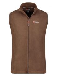 Geographical Norway Kamizelka polarowa "Vug" w kolorze brązowym rozmiar: S. Brązowe kamizelki męskie Geographical Norway, s, z polaru. Za 56.93 zł.