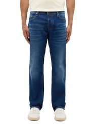 Męskie Spodnie jeansowe Mustang Style Michigan Straight Denim Blue 1015882 5000 983. Niebieskie spodnie materiałowe męskie Mustang, bez wzorów, z denimu. Za 169.99 zł.