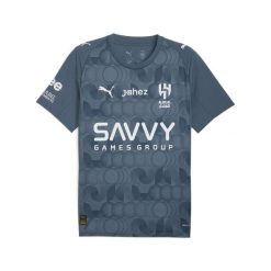 Męska trzecia koszulka Al-Hilal SFC 25/26 PUMA. Szare t-shirty sportowe męskie Puma, m, bez ramiączek, do piłki nożnej. Za 429.00 zł.