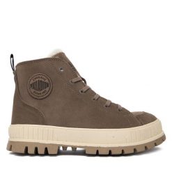 Trapery Palladium. Szare buty zimowe męskie Palladium, bez zapięcia. Za 579.99 zł.