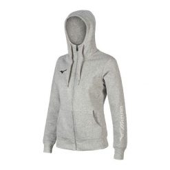 Bluza damska z kapturem Mizuno FZ. Szare bluzy sportowe damskie Mizuno, xl. Za 237.50 zł.
