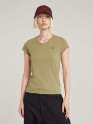 G-Star Koszulka w kolorze khaki rozmiar: M. Brązowe t-shirty damskie G-Star, m, bez wzorów, z bawełny, bez kołnierzyka. Za 105.38 zł.