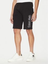 Calvin Klein Szorty sportowe Modern Twill K10K114122 Czarny Regular Fit. Czarne szorty męskie CALVIN KLEIN, bez wzorów, z bawełny, sportowe. Za 179.99 zł.