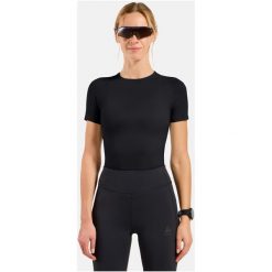 Koszulka damska ODLO BL TOP crew neck s/s PERFORMANCE X-LIGHT. Czarne t-shirty damskie Odlo, l, bez wzorów, z materiału, bez kołnierzyka. Za 209.99 zł.