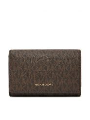 MICHAEL Michael Kors Portfel 32T5GJ6D9B Brązowy. Brązowe portfele damskie MICHAEL Michael Kors, bez wzorów, ze skóry. Za 479.99 zł.