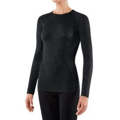 Koszulka Falke manches longues femme Wool-Tech. Czarne t-shirty damskie Falke, xs, bez wzorów, z elastanu, bez kołnierzyka. Za 535.15 zł.
