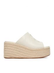 Badura Espadryle EO-AMINA-LT0228-26-801 Biały. Białe espadryle damskie Badura, bez wzorów, ze skóry, bez obcasa. Za 349.99 zł.