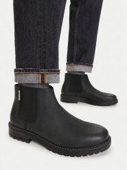 Guess Jeans Sztyblety CEO-ARMY-23 MI08 Czarny. Czarne sztyblety męskie Guess Jeans, z jeansu, bez zapięcia. Za 299.99 zł.